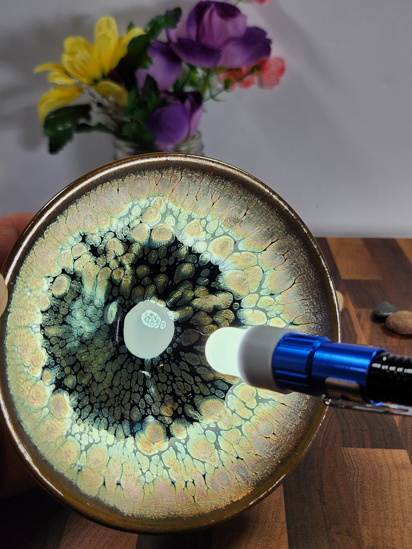 Daqi Hundred Flower Hat-Shaped Tea Cup