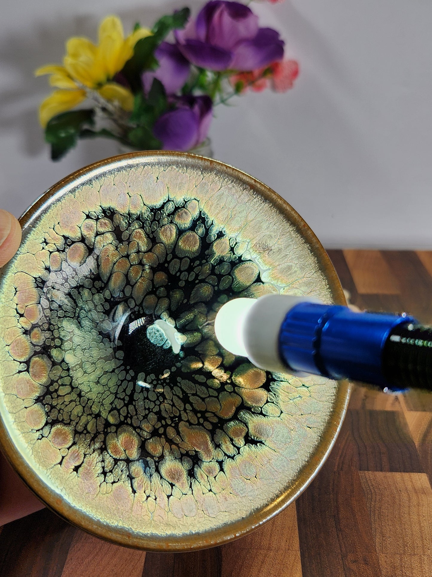 Daqi Hundred Flower Hat-Shaped Tea Cup