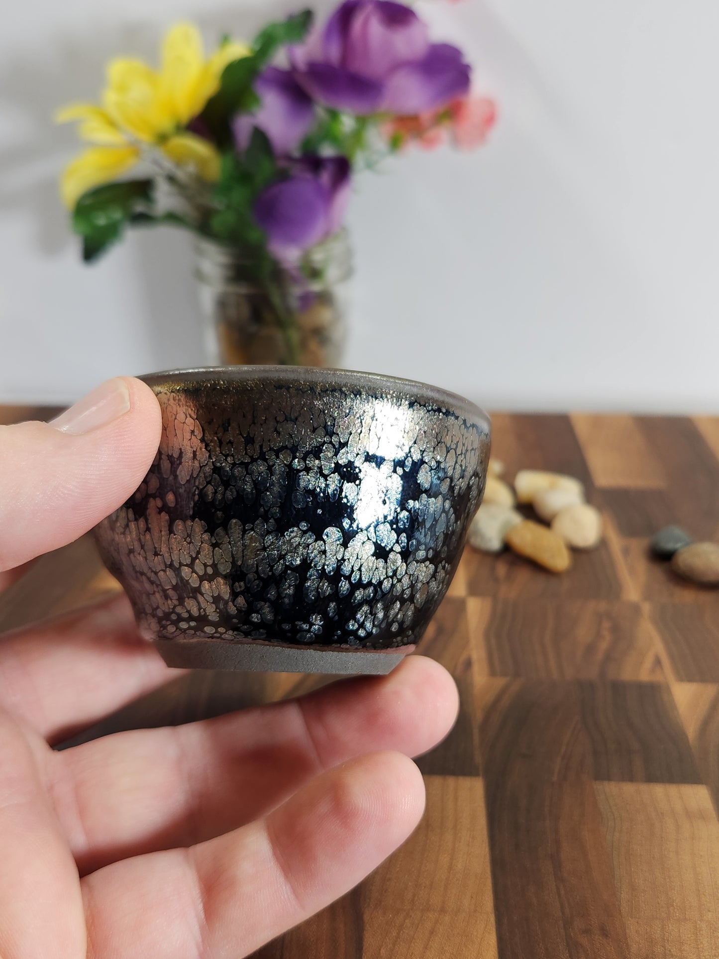 Silver Oil-Spot Sleeping Dragon Tea Cup