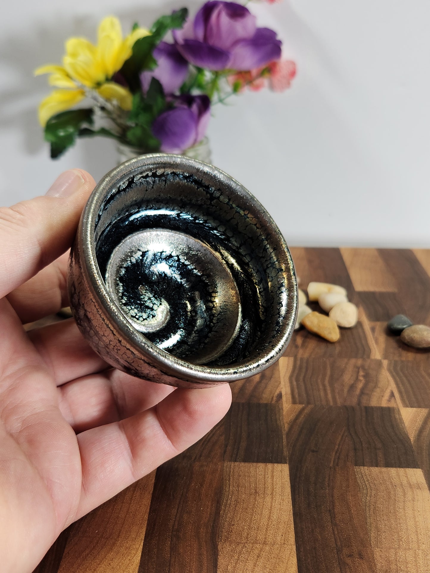 Silver Oil-Spot Sleeping Dragon Tea Cup