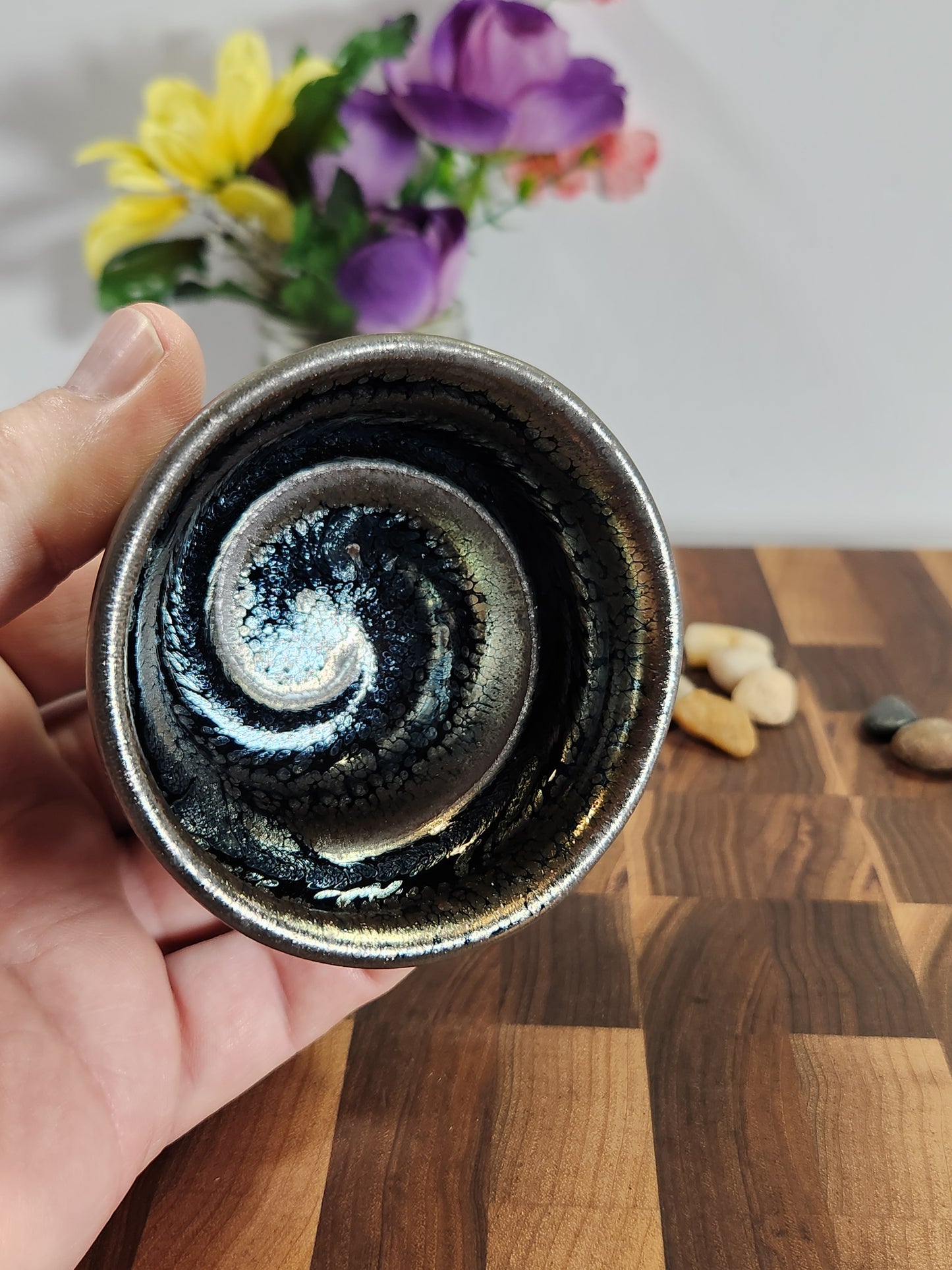 Silver Oil-Spot Sleeping Dragon Tea Cup