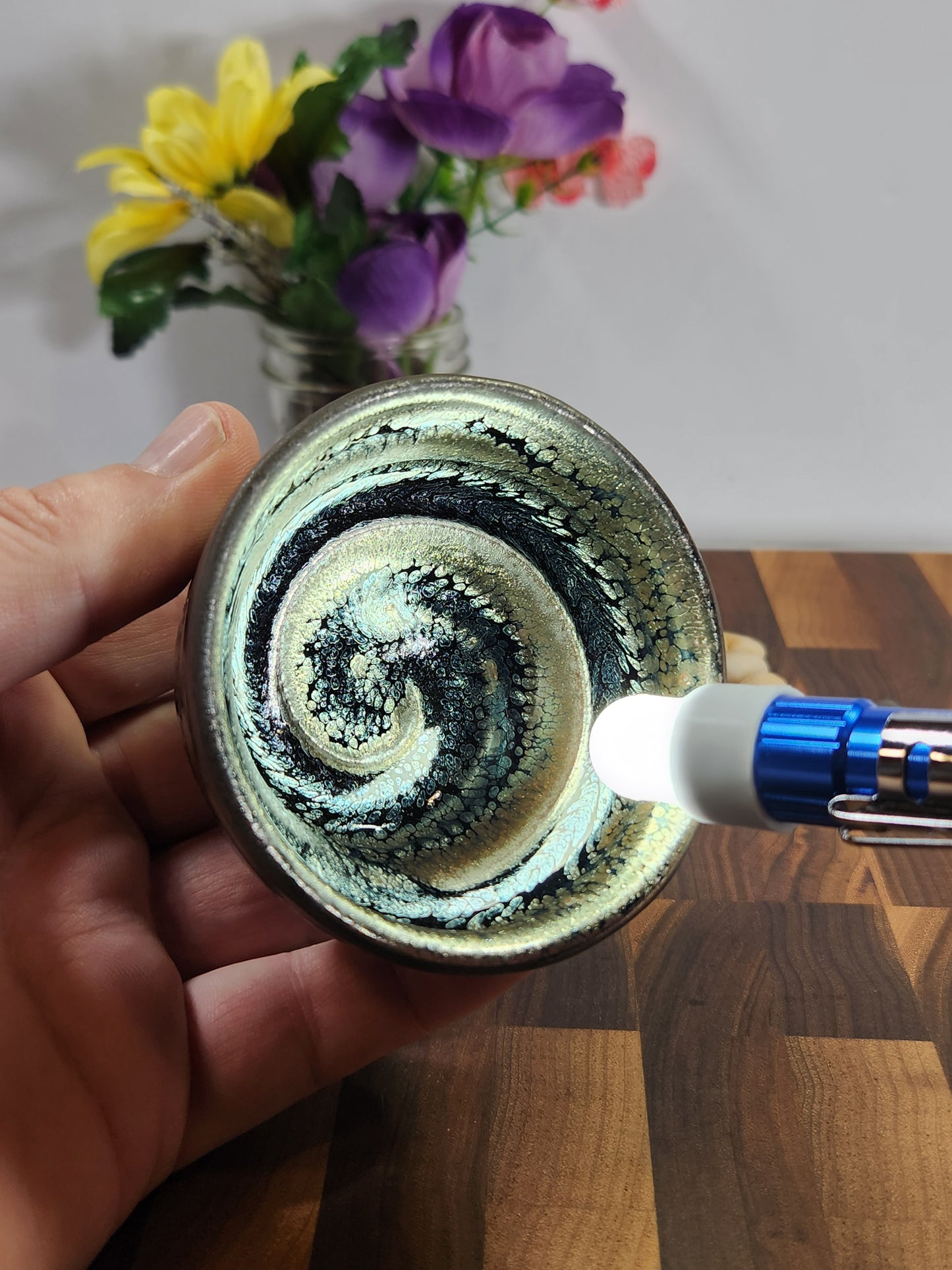 Silver Oil-Spot Sleeping Dragon Tea Cup