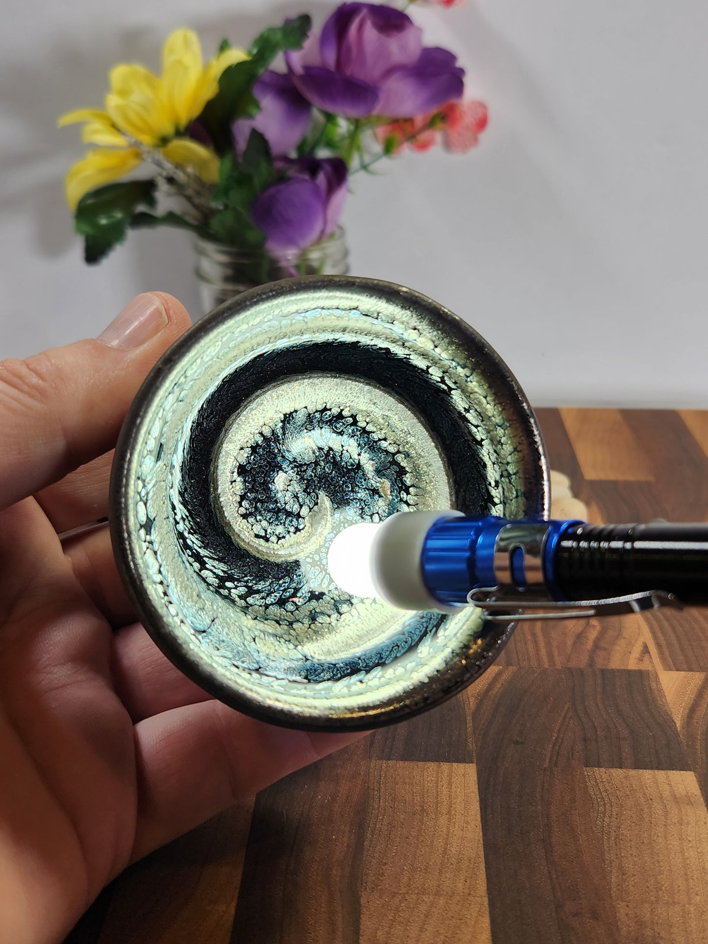 Silver Oil-Spot Sleeping Dragon Tea Cup