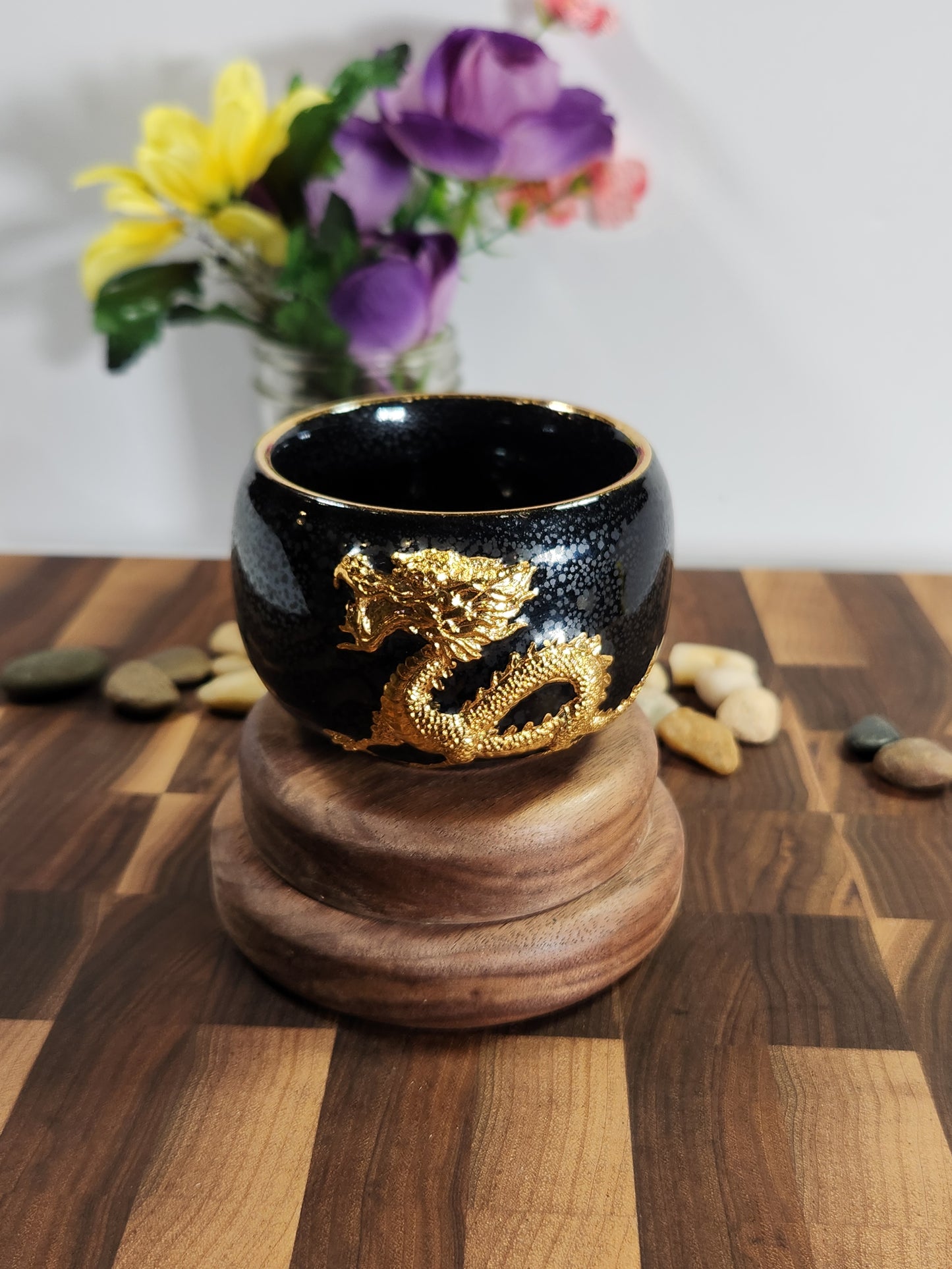 Golden Dragon Black Oil-Spot Tea Cup