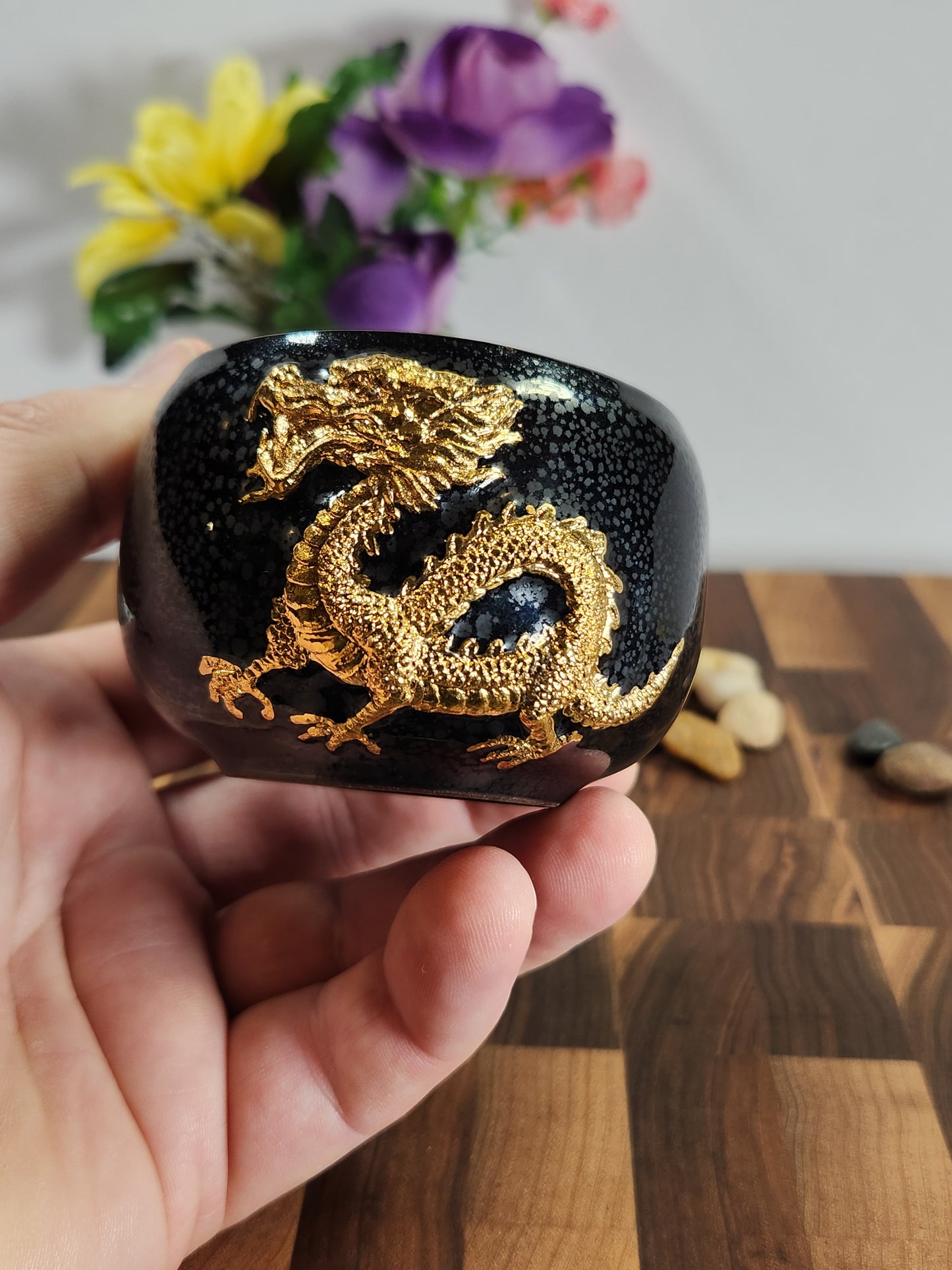 Golden Dragon Black Oil-Spot Tea Cup