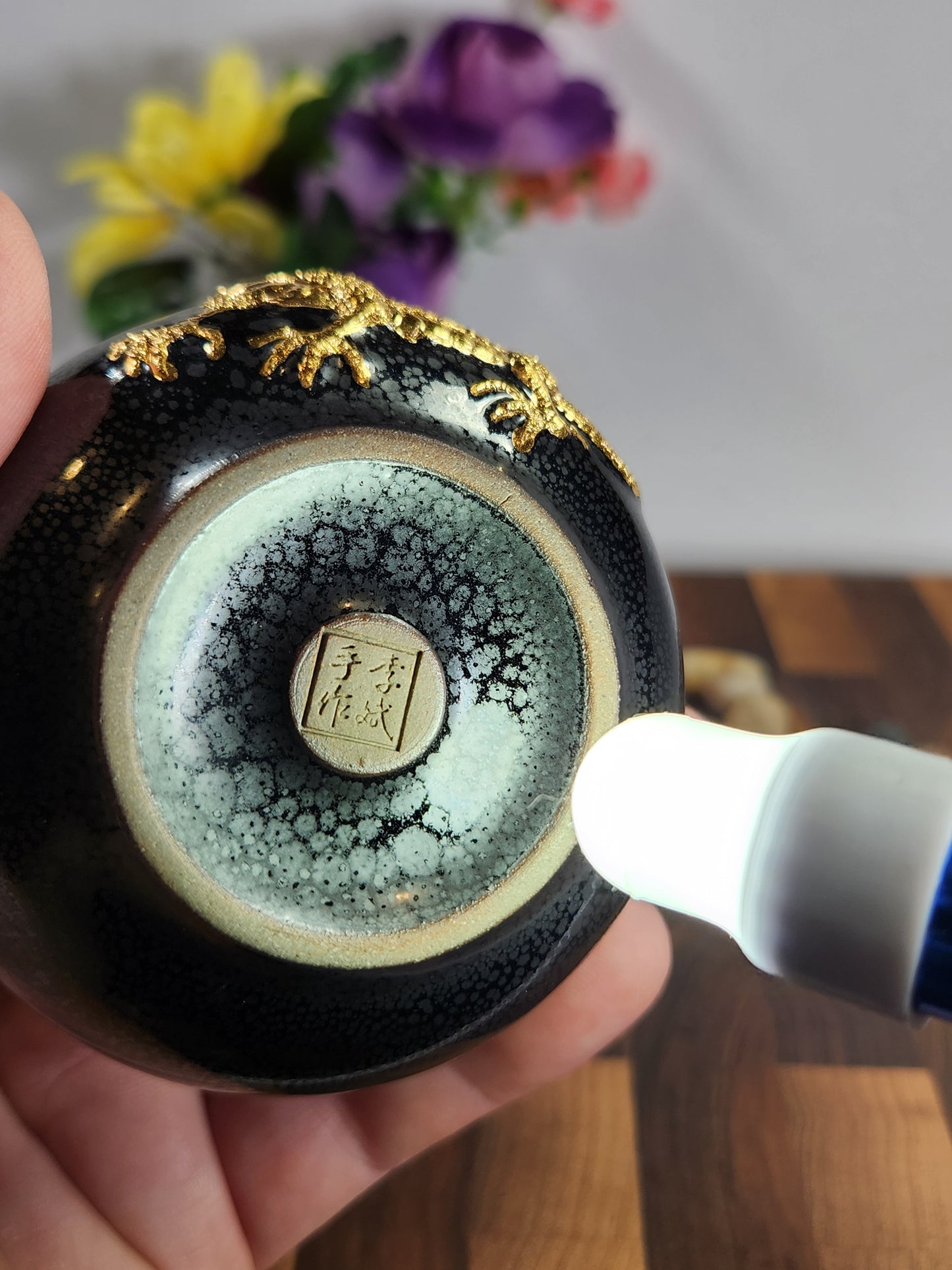 Golden Dragon Black Oil-Spot Tea Cup