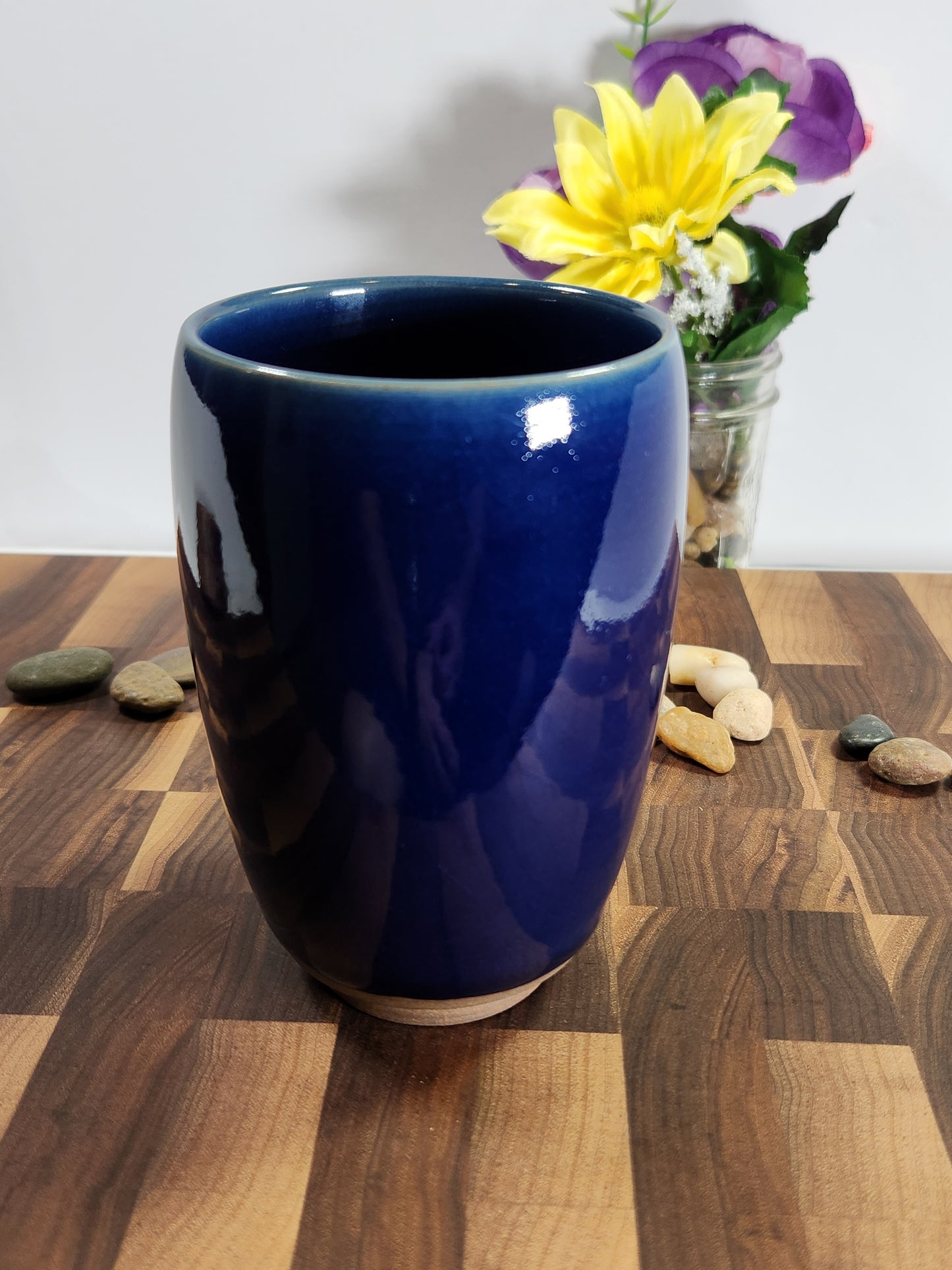 Deep Cobalt Blue Cola Cup