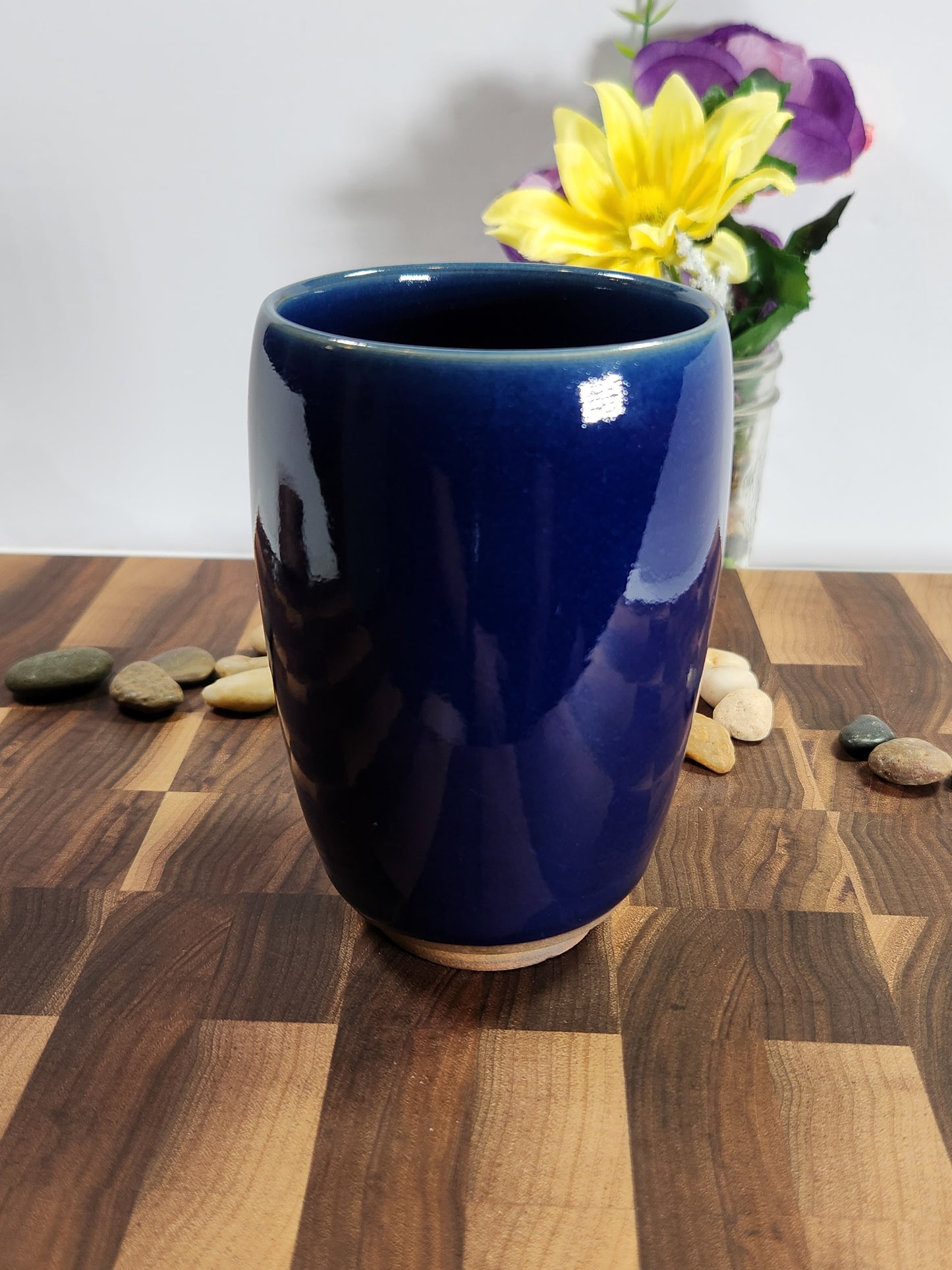 Deep Cobalt Blue Cola Cup