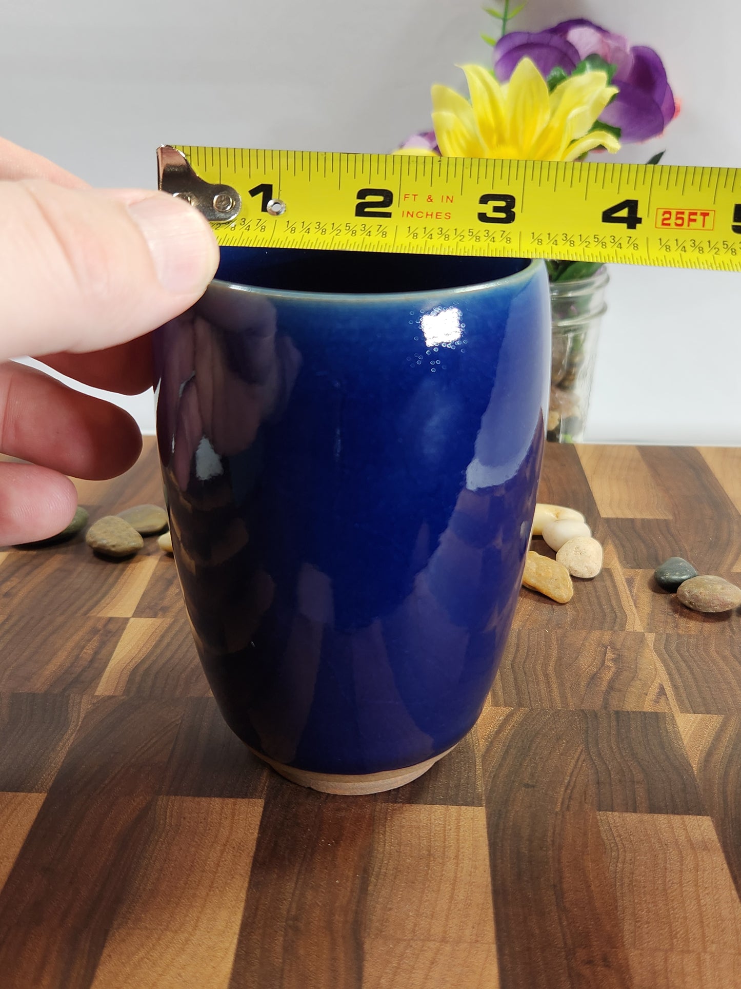 Deep Cobalt Blue Cola Cup