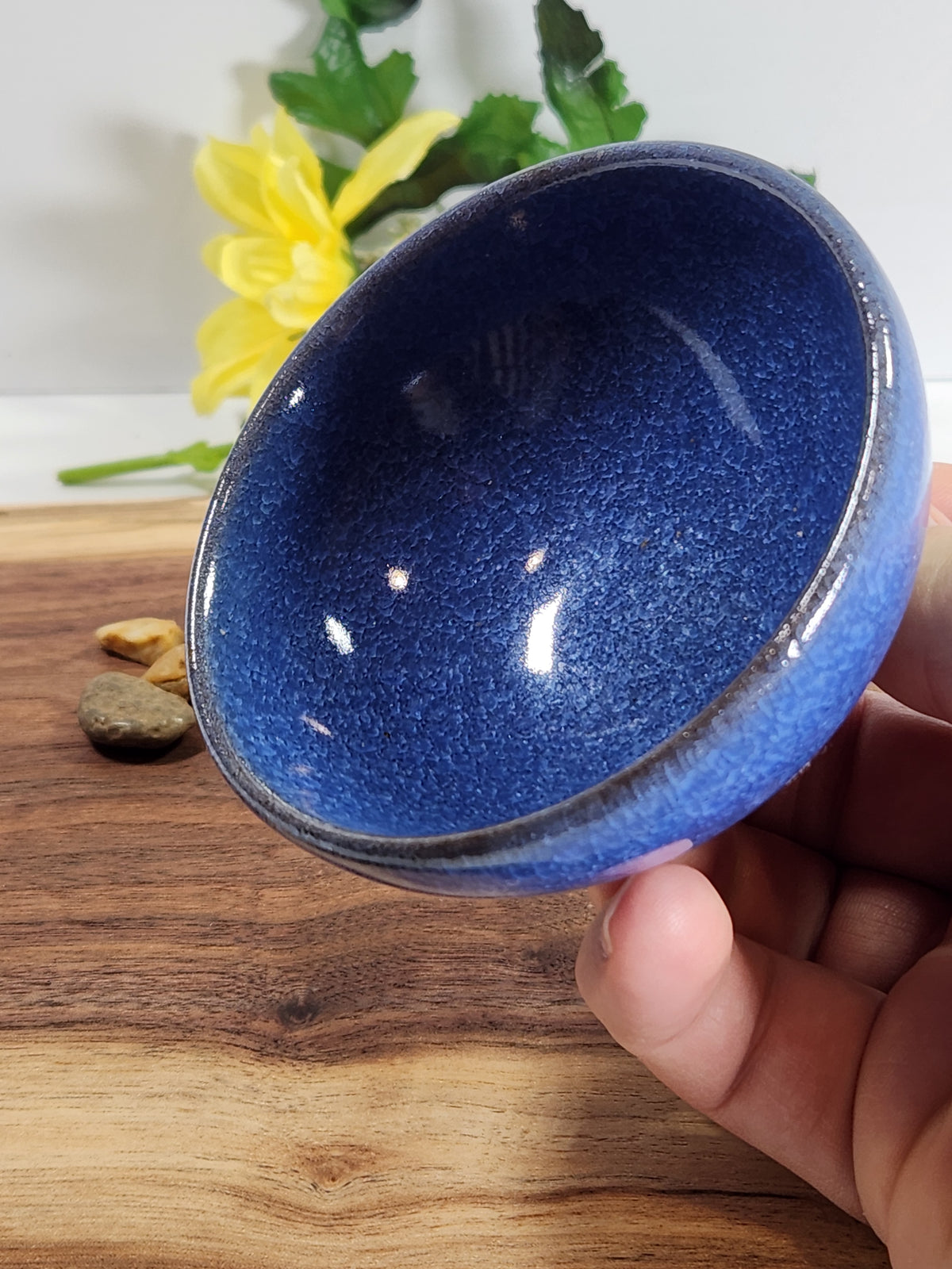 Cobalt Blue Crystalline Glaze Chinese Tea Cup – Handmade Gongfu Teacup