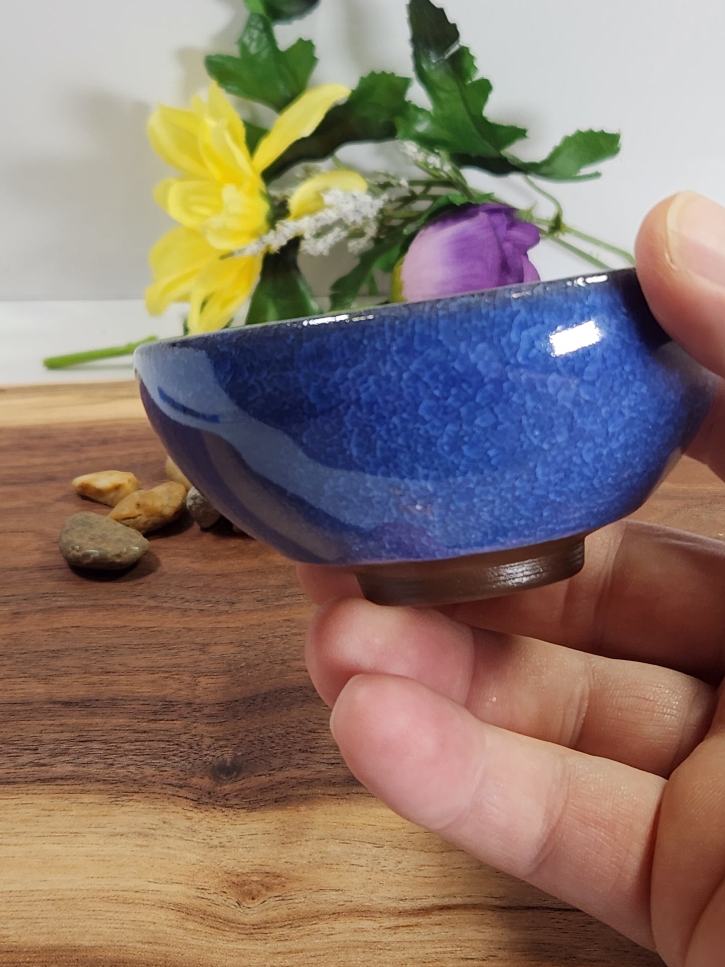 Cobalt Blue Crystalline Glaze Chinese Tea Cup – Handmade Gongfu Teacup