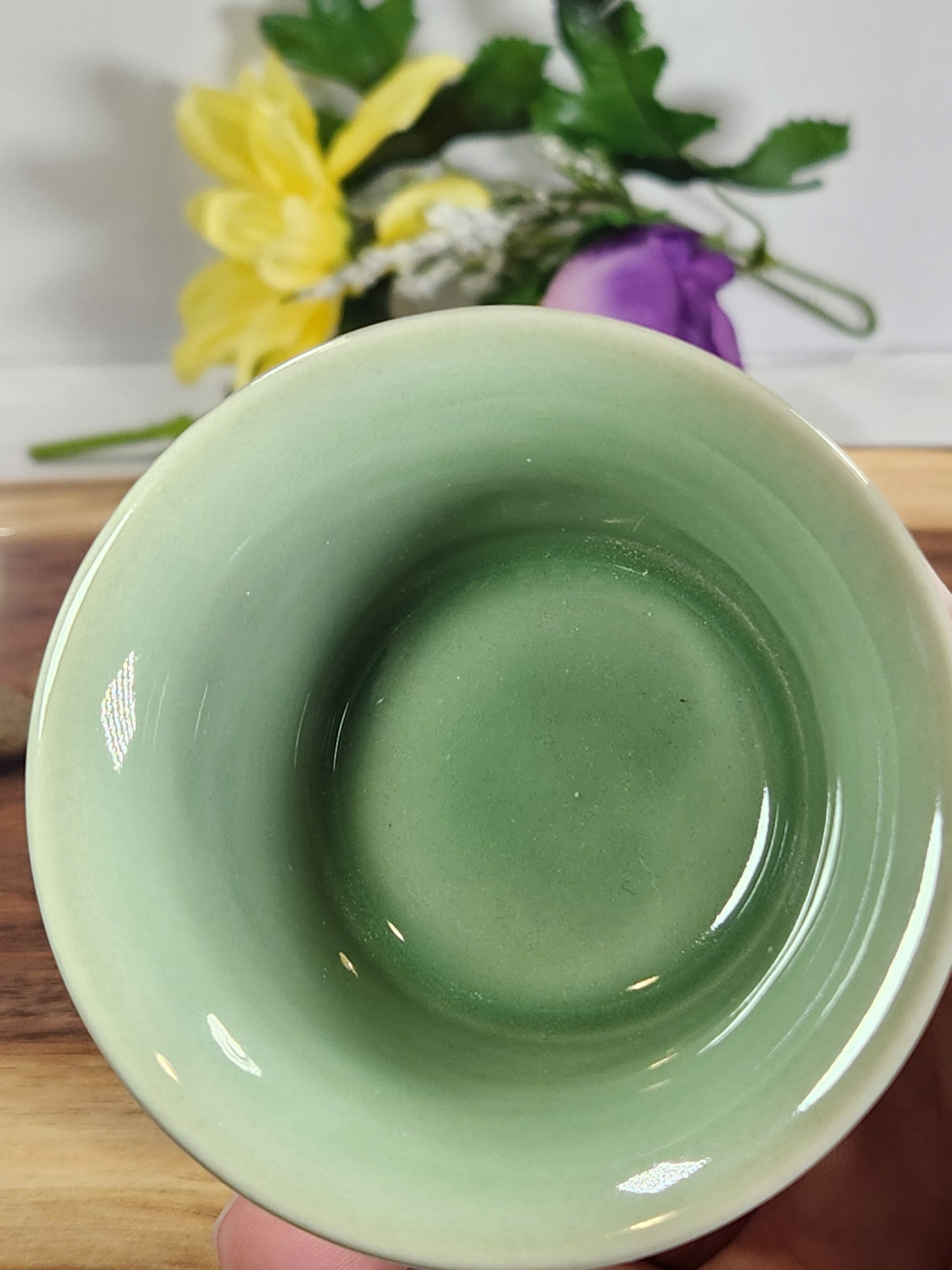Celadon Dragon Relief Gongfu Tea Cup – Small Chinese Sip Cup