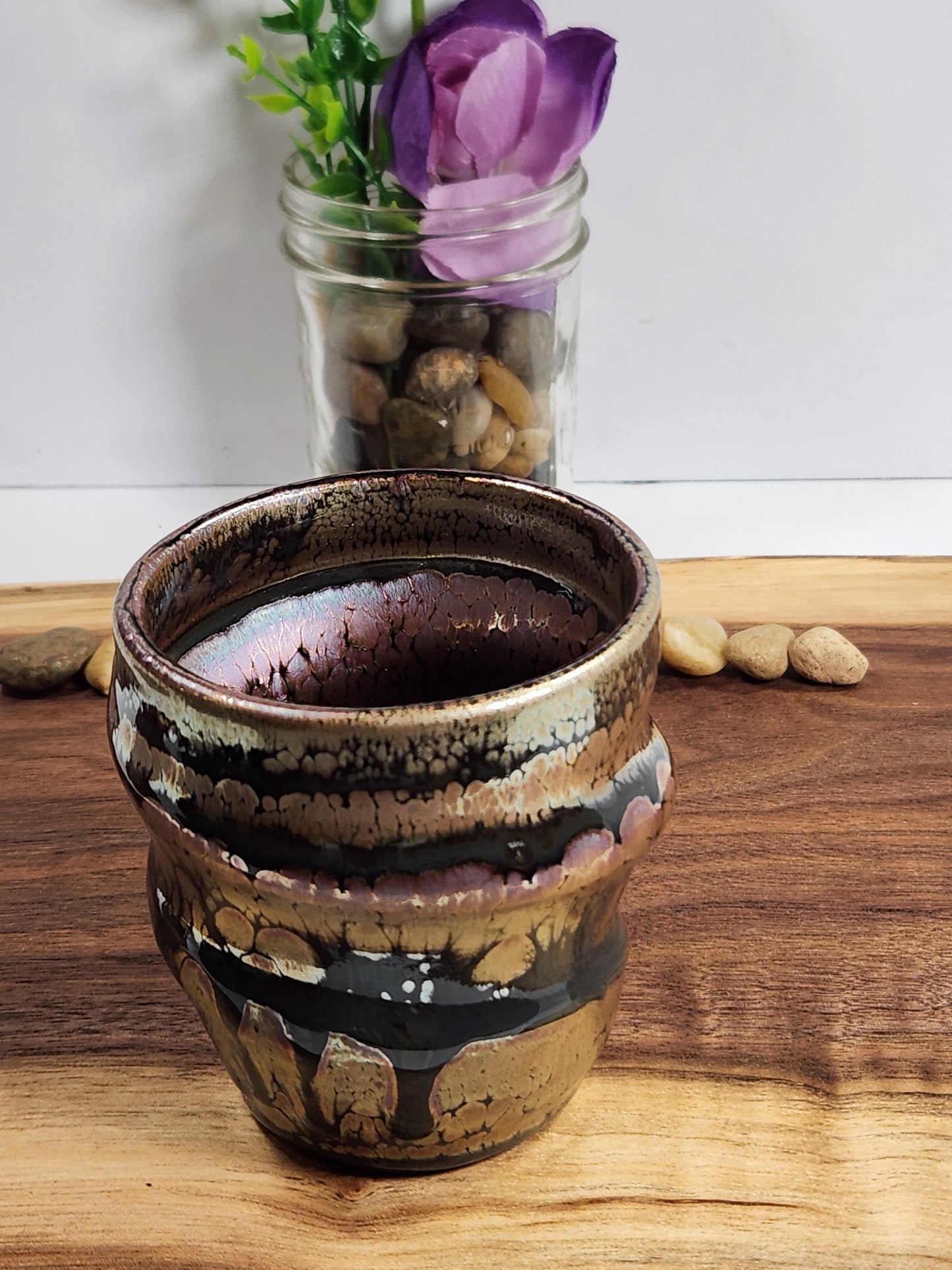 Green Oil Drop Jian Zhan Sleeping Dragon Cola Cup – Handmade Tea Cup