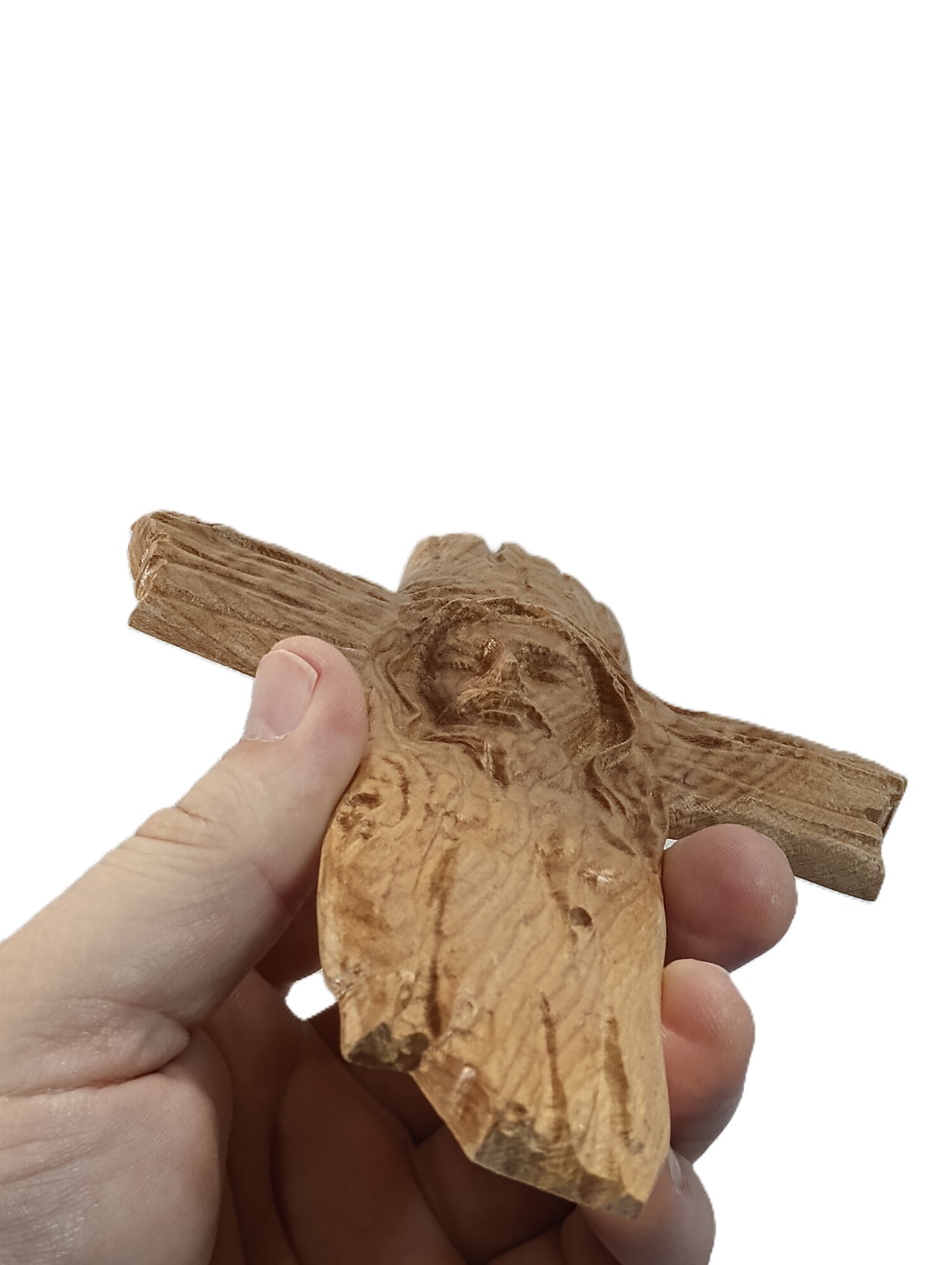 Rustic Wood Cross, Handcrafted, Maple/Birch Veteran Made, American Pride
